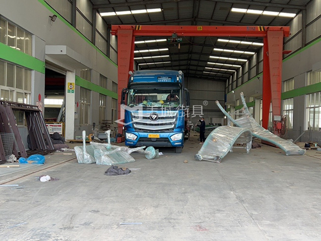 2022.10.9美城街具供應鹽城濱海公交站臺發貨記錄